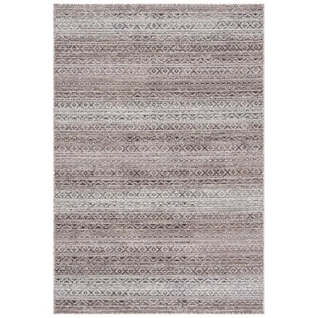 Safavieh 9 x 12 ft. Havana Outdoor Rectangle Power Loomed Rug Light Brown & Ivory HAV350E-9